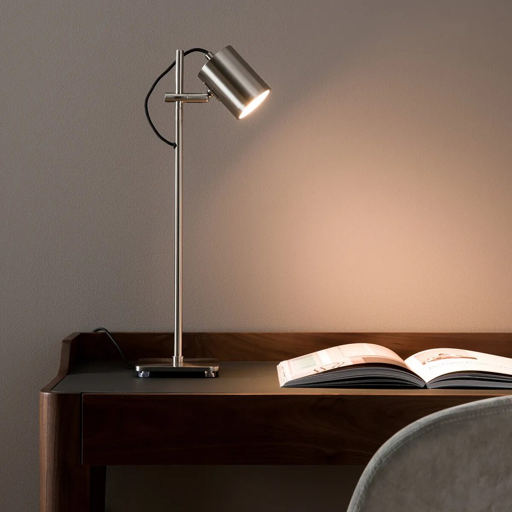Lamp spot, satijnnikkel afwerking, Girevole
