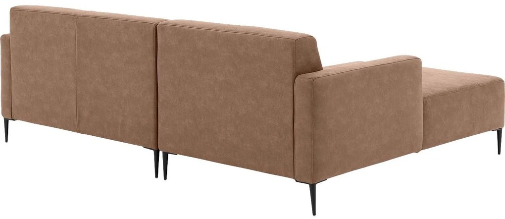 Goossens Key West bruin, micro leer, 2-zits, modern design