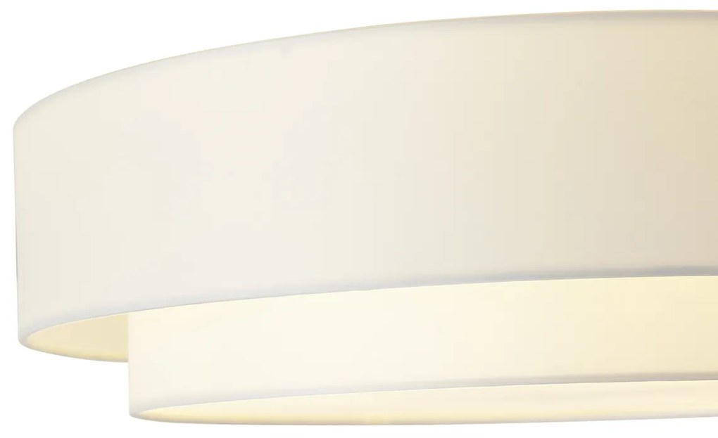 Moderne plafonnière wit 50cm 3-lichts - Drum Duo