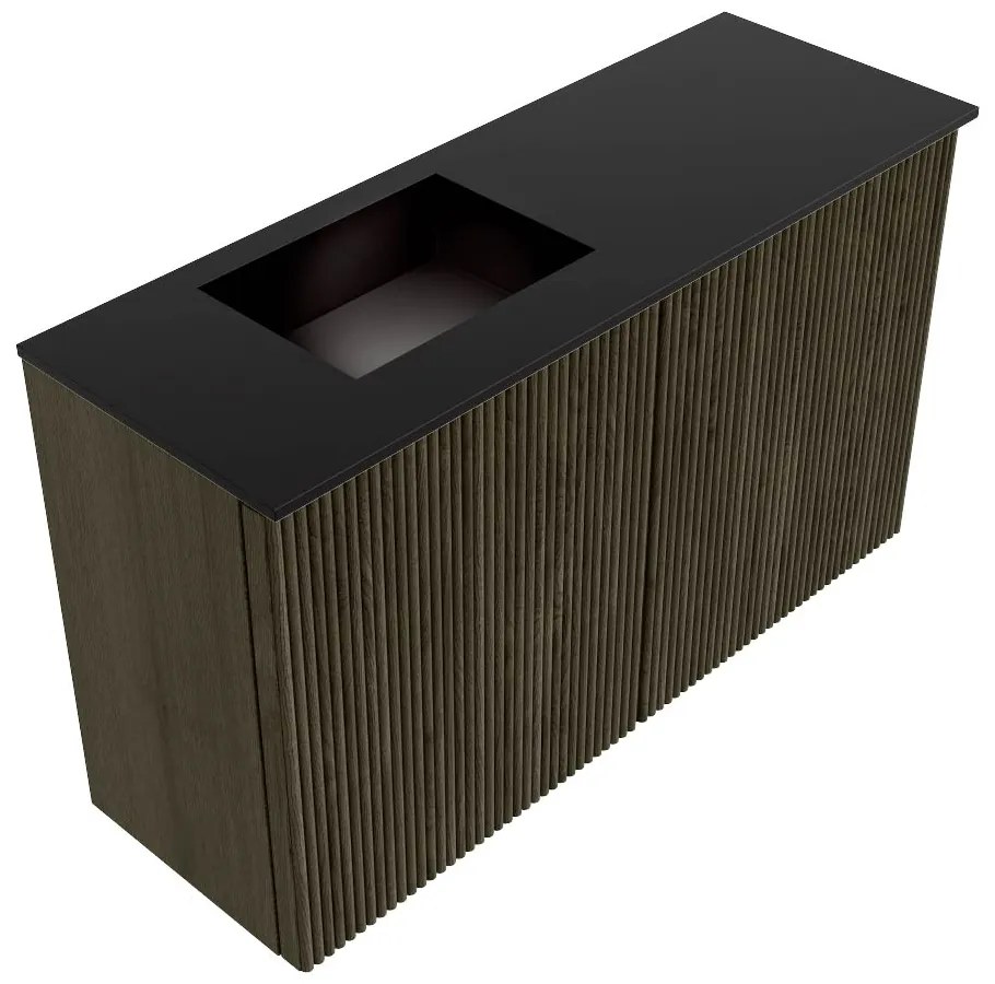 Mondiaz Joya 70cm toiletmeubel shadow met wastafel faye links zonder kraangat urban