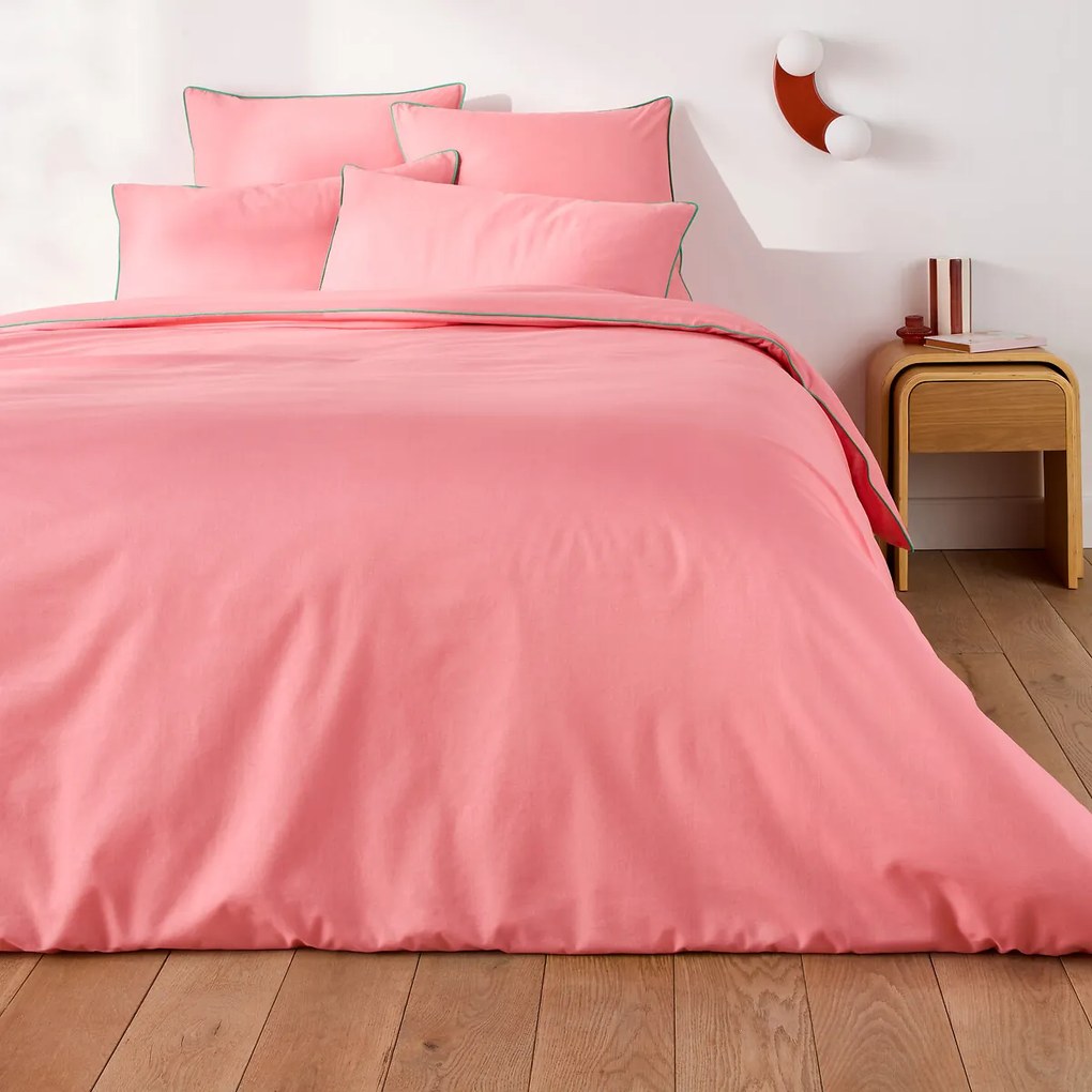 Effen dekbedovertrek in katoen, Macha