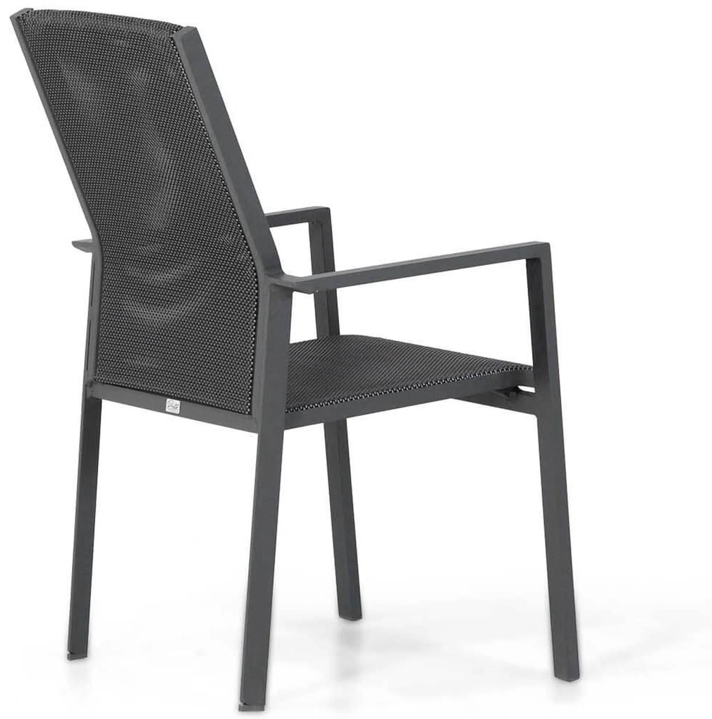 Tuinset 4 personen 180 cm Aluminium/Textileen Grijs Presto Ricadi/Forest