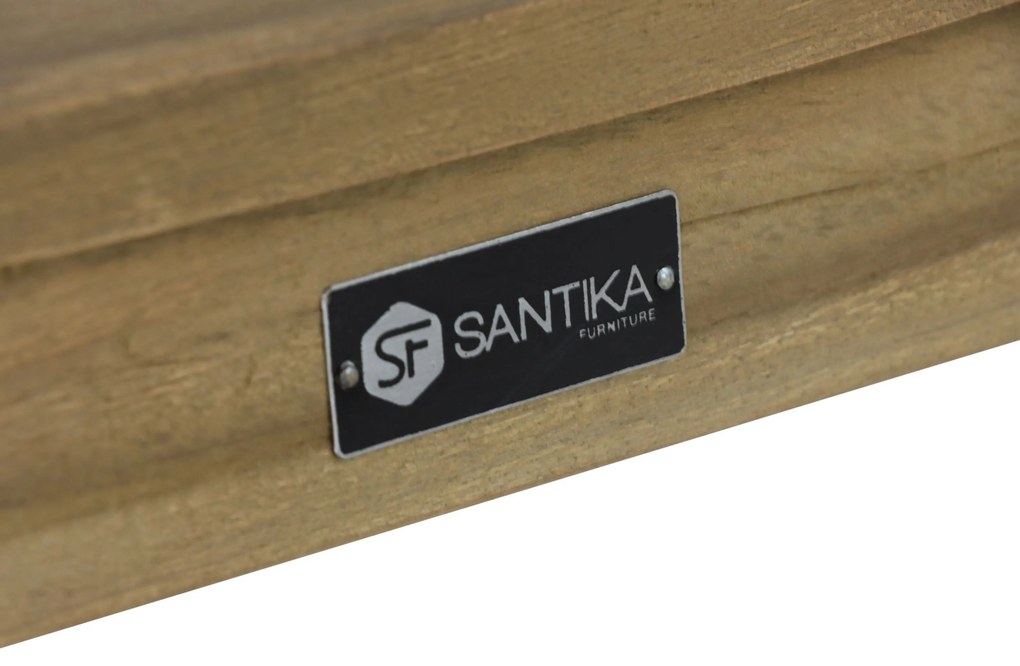 Tuinstoel Teak Old teak greywash Santika Suka
