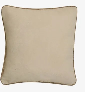 Vierkant Kussen 40x40 Cm Van Nurmel-katoen Crema Cannoli - Sklum