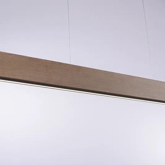 Eettafel / Eetkamer Hanglamp met dimmer bruin 121 cm incl. LED met afstandsbediening - Ajdin Modern Binnenverlichting Lamp