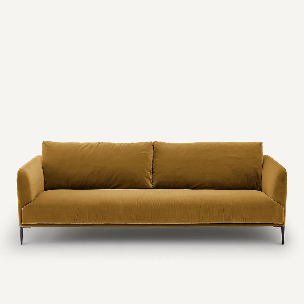 3- of 4-zits fluwelen bank, OSCAR, ontwerp Emmanuel Gallina