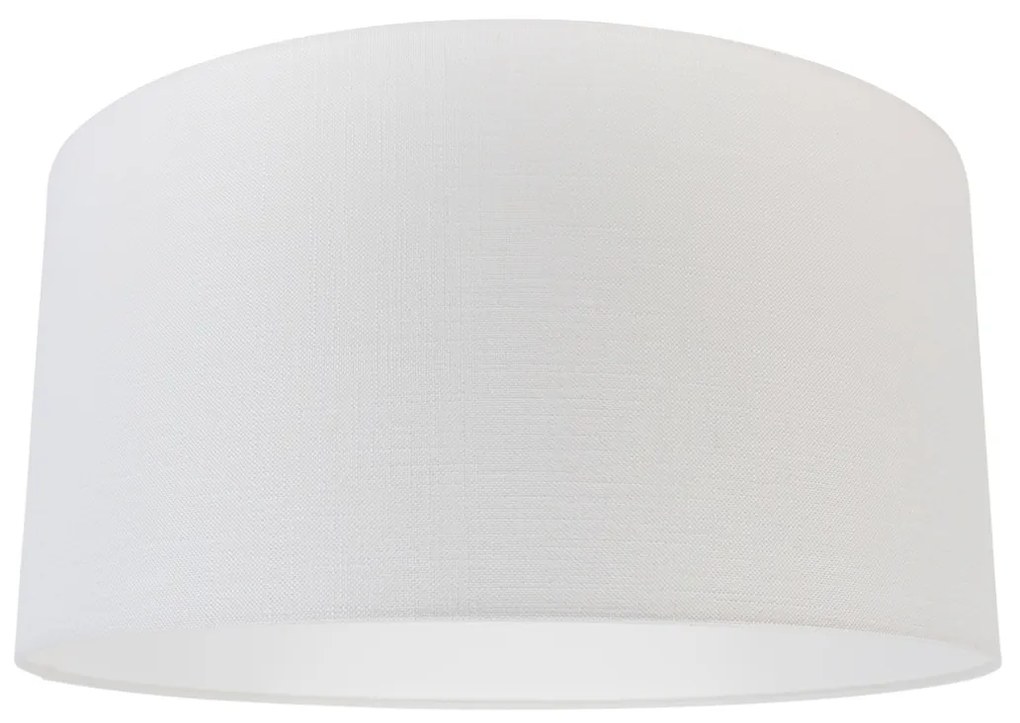 Stoffen lampenkap wit 50/50/25 Modern rond