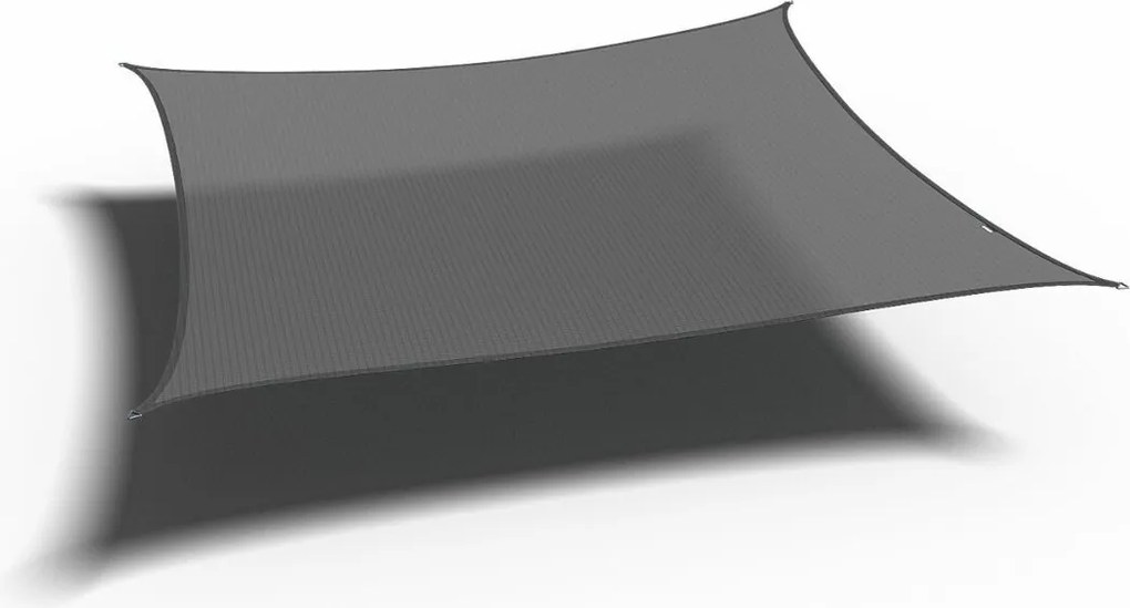 Platinum Coolfit schaduwdoek vierkant 3.6x3.6x3.6x3.6m - Antraciet