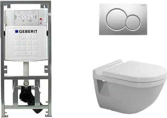 Duravit Philippe Starck 3 inbouwreservoir set standaard zitting afdekplaat mat chroom SW3002
