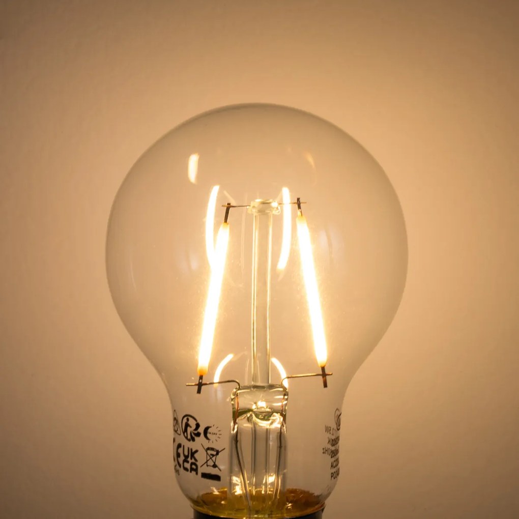 Set van 5 E27 LED lamp met schemerschakelaar / dag-nacht sensor A60 schemersensor 2,5W 250 lm 2200K