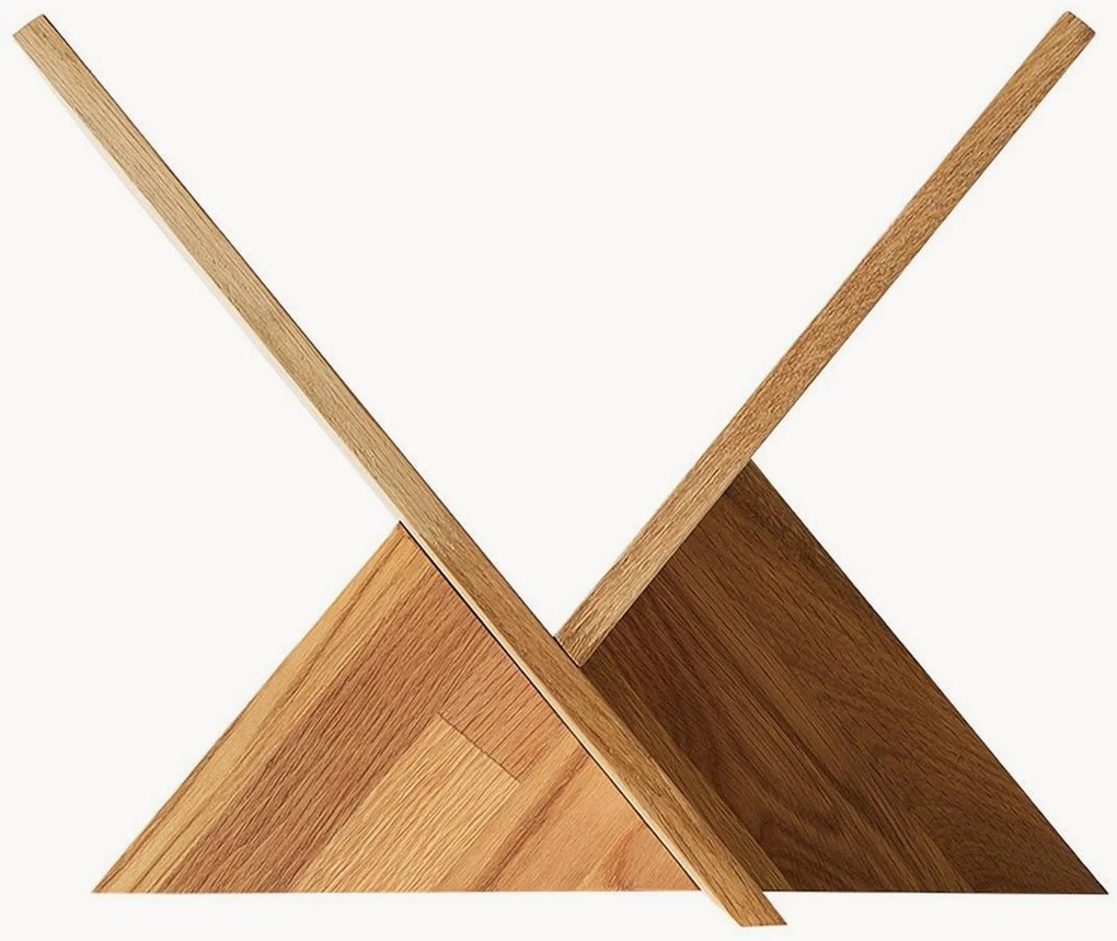 Eikenhouten tijdschriftenhouder Ottawa