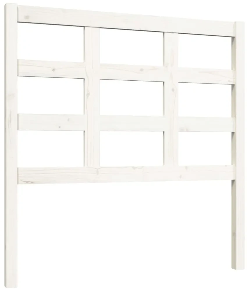vidaXL Hoofdbord 95,5x4x100 cm massief grenenhout wit