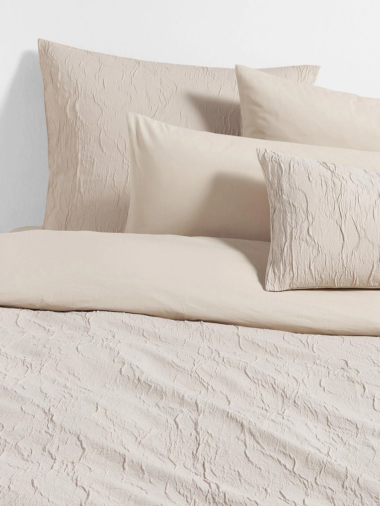 Gewassen katoenen perkal dekbedovertrek Leonora