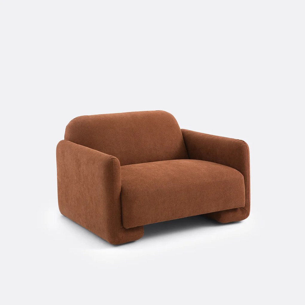 Fauteuil in getextureerde stof