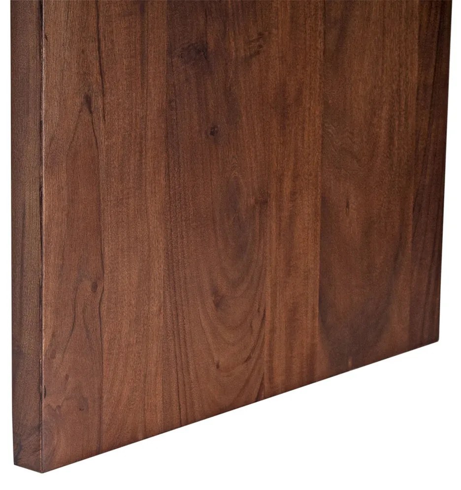 Ovale Eettafel Walnoot Japandi 250 Cm - 250 X 100cm.