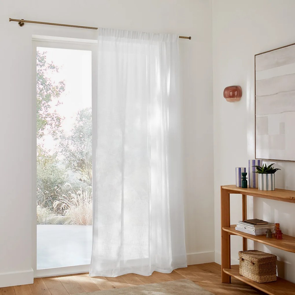 Gordijn met aangerimpelde bies en golf, Nyong