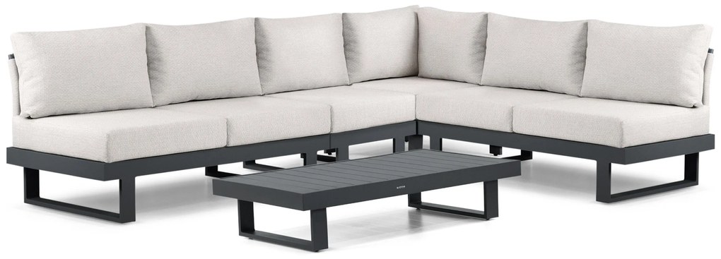 Hoek loungeset 6 personen Aluminium Grijs Lifestyle Garden Furniture Lorenzo