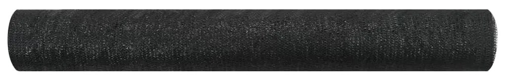 vidaXL Privacynet 75 g/m² 1,2x10 m HDPE zwart