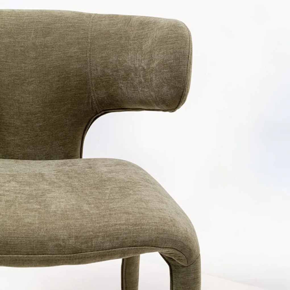 Kare Design Tobi Eetkamerstoel Stof Groen