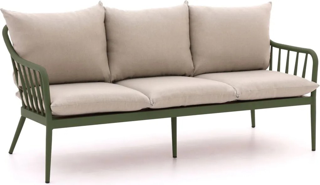 Loungebank Tuin Manifesto   | Aluminium | 3 personen | Tuinbank Groen | 182cm | Incl. kussens | Kees Smit Tuinmeubelen