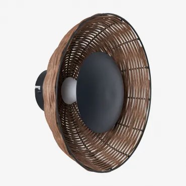 Rotan Led Wandlamp Lutyen Natuurlijk - Sklum