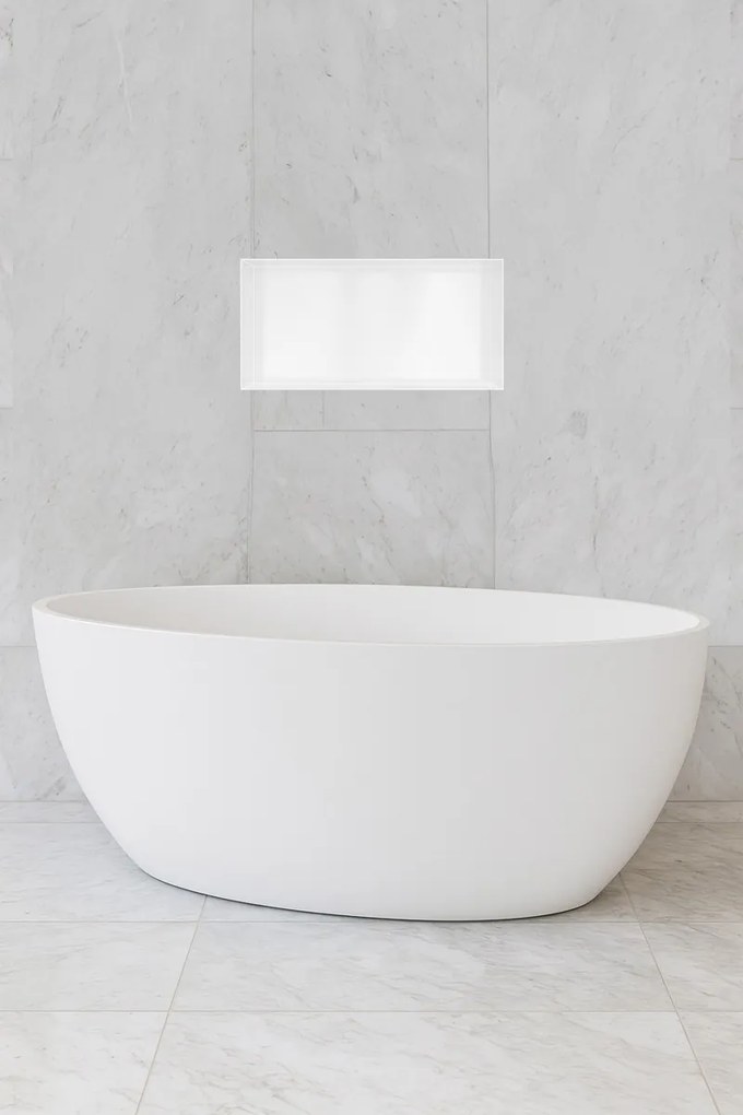 Hotbath &More frameless inbouwnis 30x60x10cm wit mat