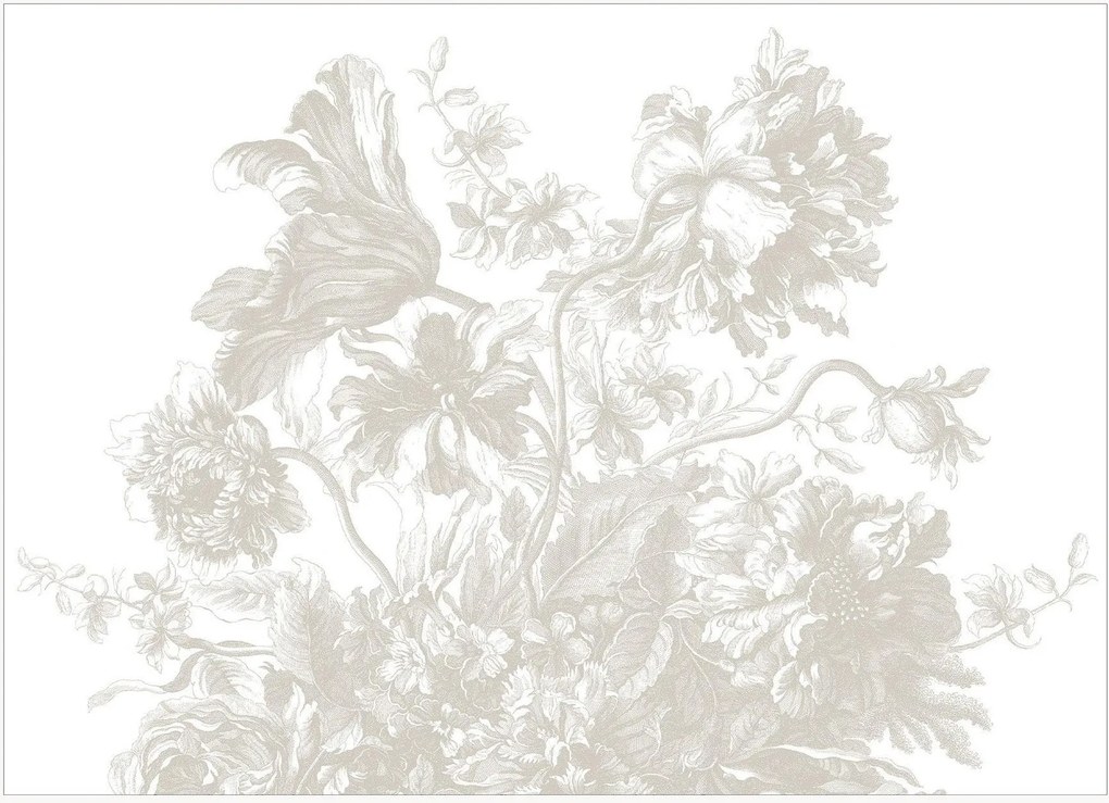 Behang Frans Uyterlinde - Engraved Flowers