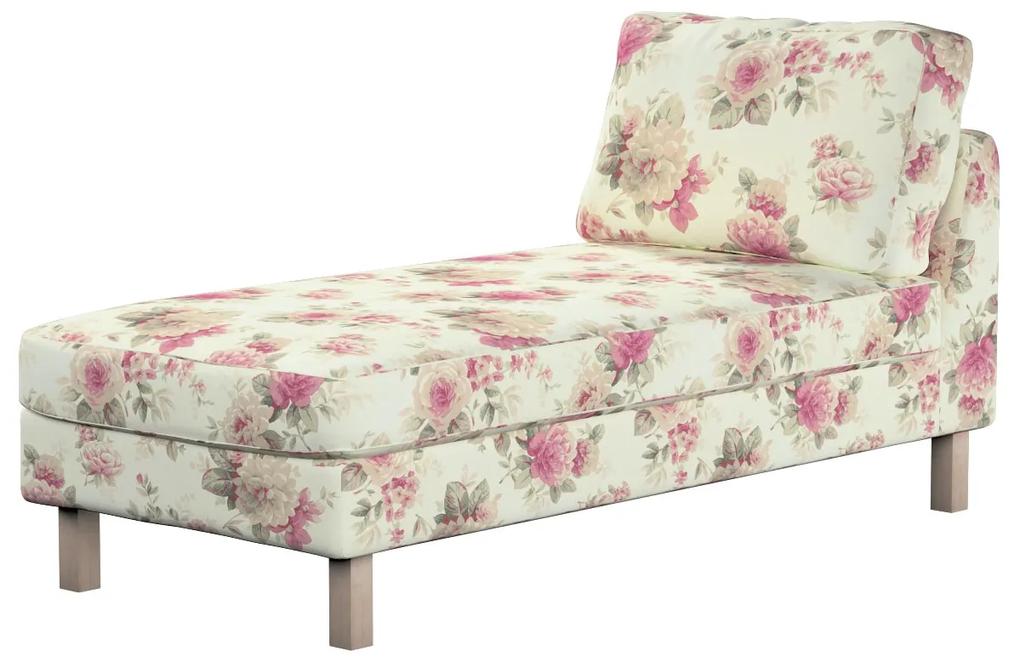 Dekoria Zitbankhoes, Karlstad chaise longue, beige-roze