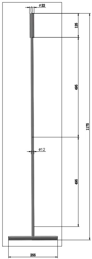 Saniclear Academy vloerwisser 120cm chroom