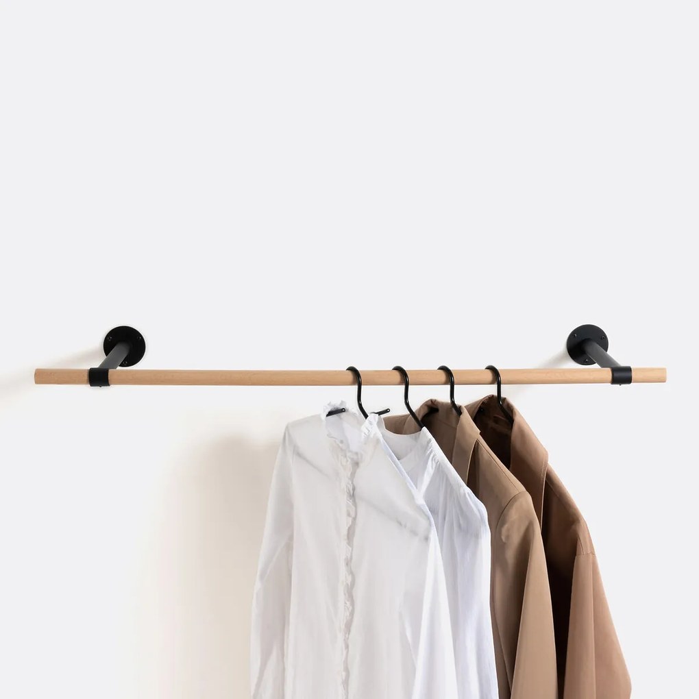 Wandstaaf in metaal en eik, Kane