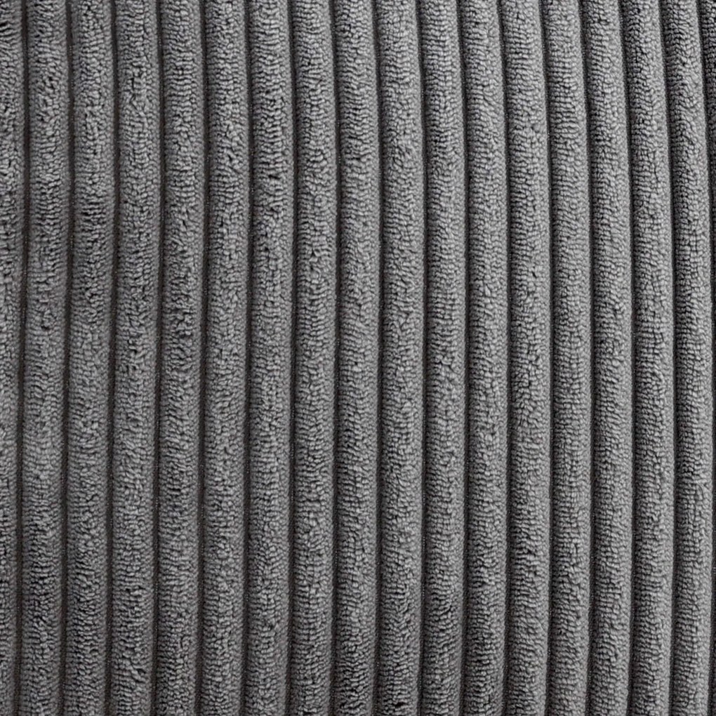 Cloudy Zitzak Corduroy + Poef - Grijs