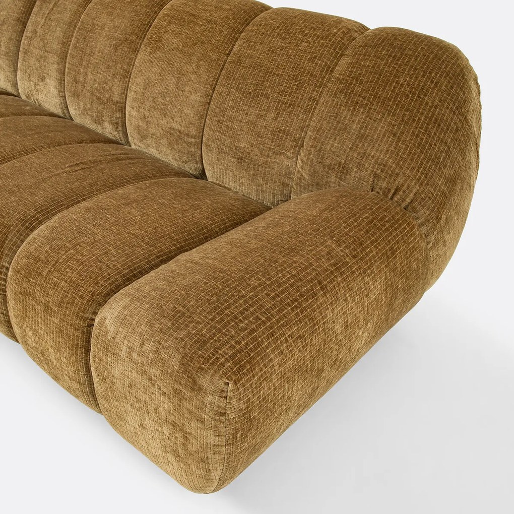 Nuria vintage ribfluwelen hoekbank links