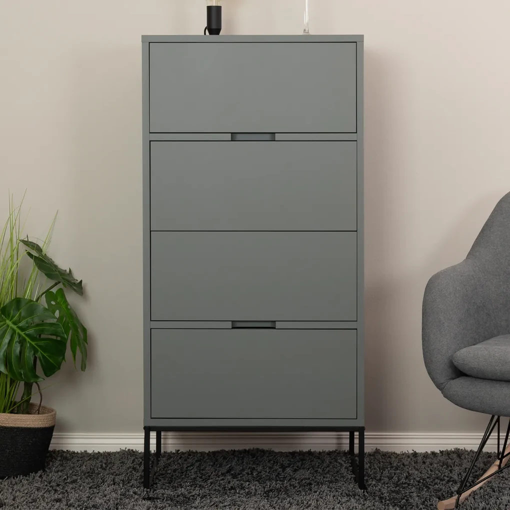 masaoページ Tenzo Lipp Wandkastje Met 4 Lades Groen - 60x43x127cm. | BIANO