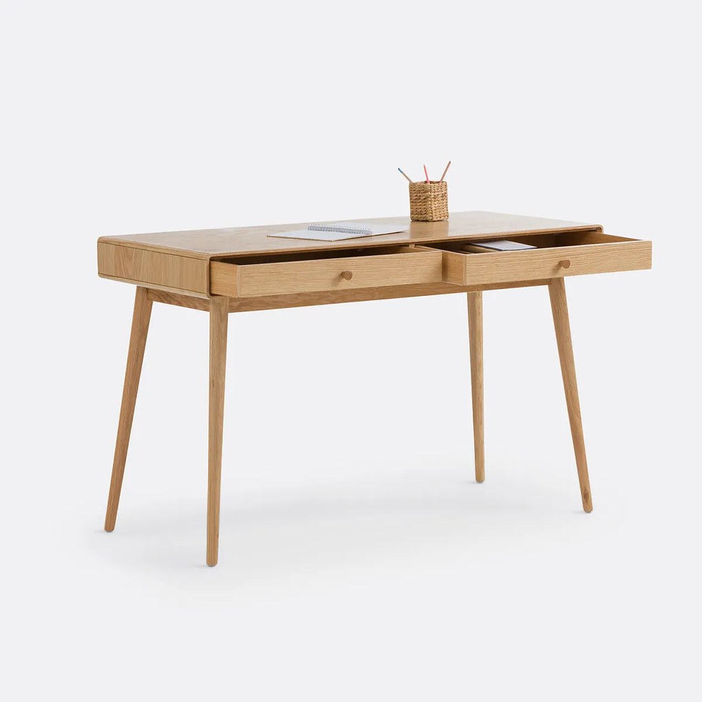 Bureau 2 lades, fineereik, Miji