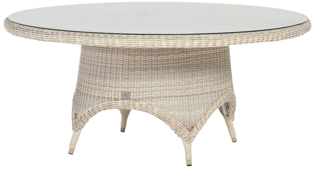 4 Seasons Outdoor Victoria tuintafel Ø 170 cm Provance Tuintafel beige weerbestendig