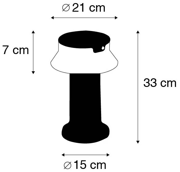 Staande buitenlamp zwart incl. LED met dimmer IP55 solar - Felice Modern Buitenverlichting