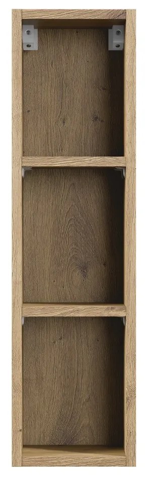 Comad Artisan half hoge open kast 20x74cm eiken