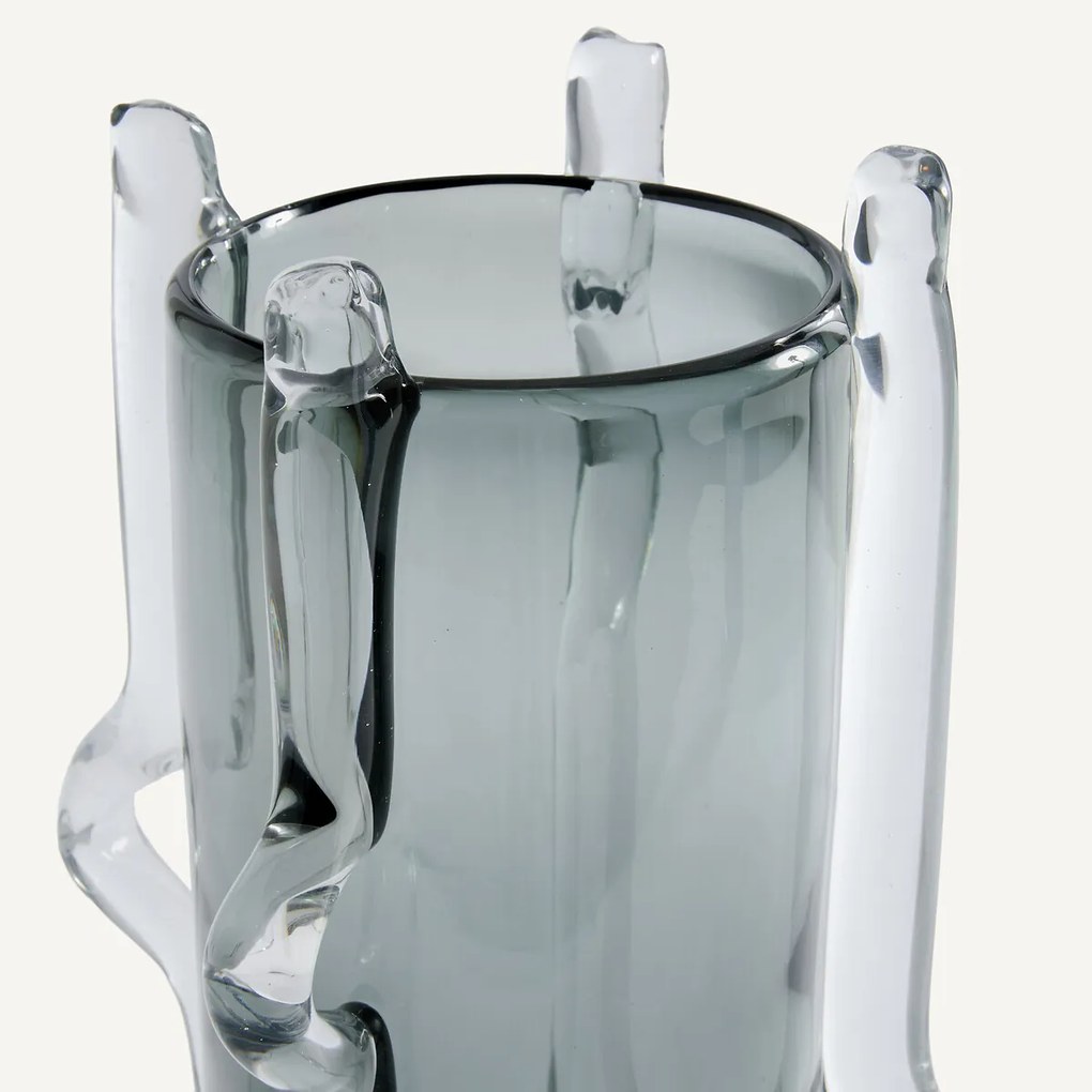 Handgeblazen glazen vaas, hoogte 36 cm, MALTINTO
