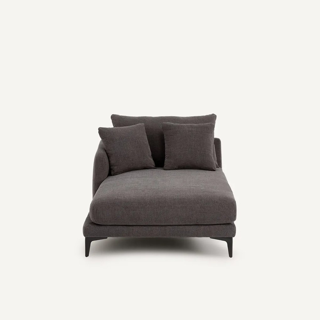 Longchair van gevlochten polyester, MODERNISTE, ontwerp Emmanuel Gallina
