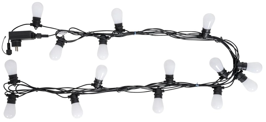 Smart lichtsnoer LED 15 meter 15-lichts opaal RGBW IP44 - Chill