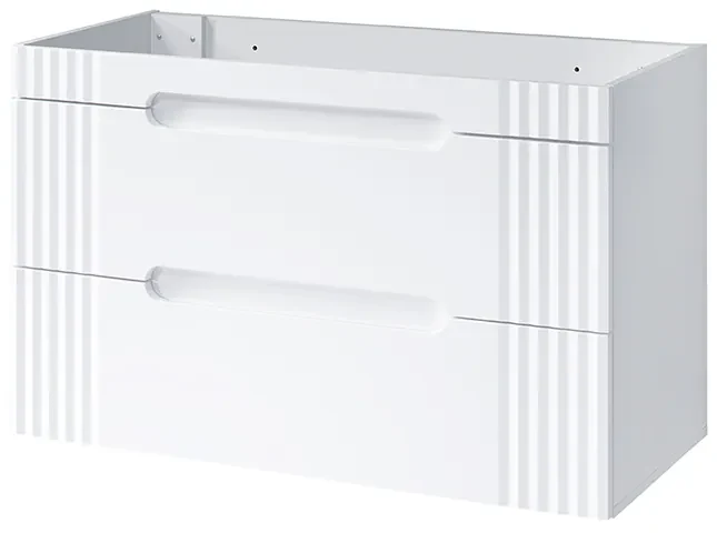 Comad Fiji onderkast met ribbelfront 100cm wit
