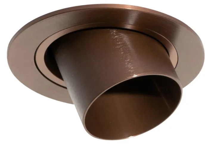 Moderne inbouwspot donkerbrons GU10 35mm rond kantelbaar - Installa