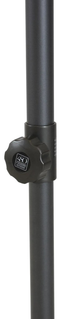 4 Seasons Outdoor Azzurro Parasol met taupe doek Ø 350 cm Parasol   taupe weerbestendig