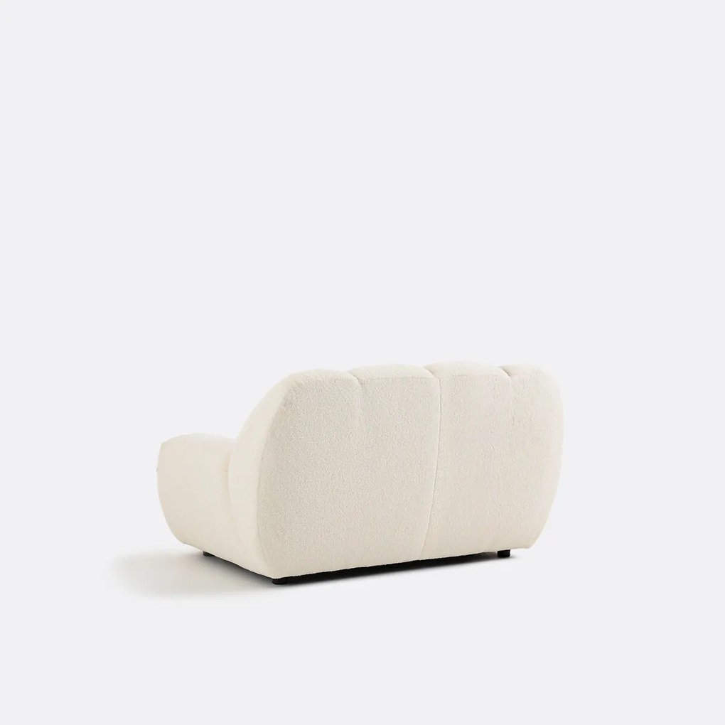 XL-fauteuil van dikke badstof Nuria