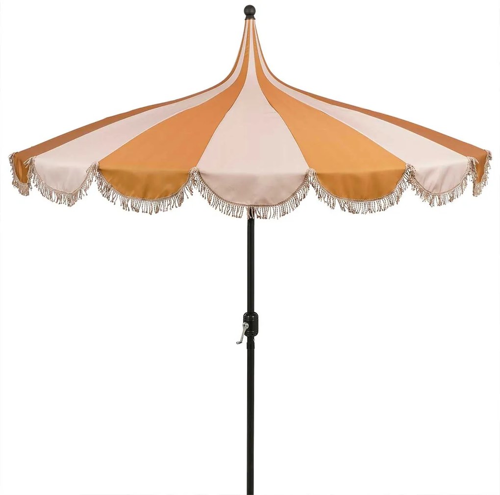 Edelman Rissy parasol bruin - Ø220 x 238 cm