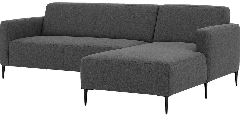 Goossens Key West grijs, stof, 2,5-zits, modern design