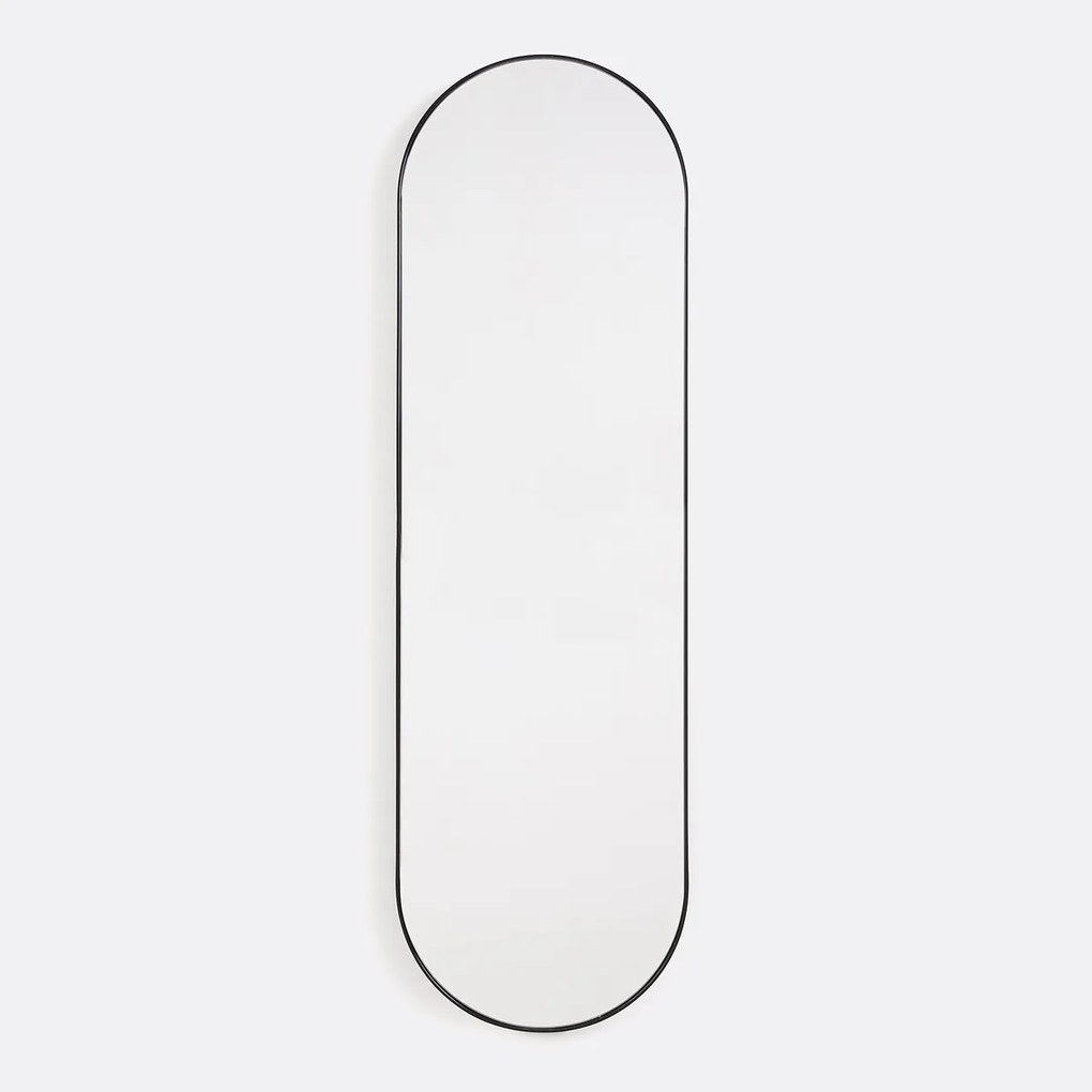 Ovalen spiegel in metaal 30x100 cm, Iodus