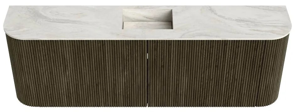 Mondiaz Joya DLux 125cm toiletmeubel ronding links/rechts shadow met wastafel faye midden 1 kraangat ostra
