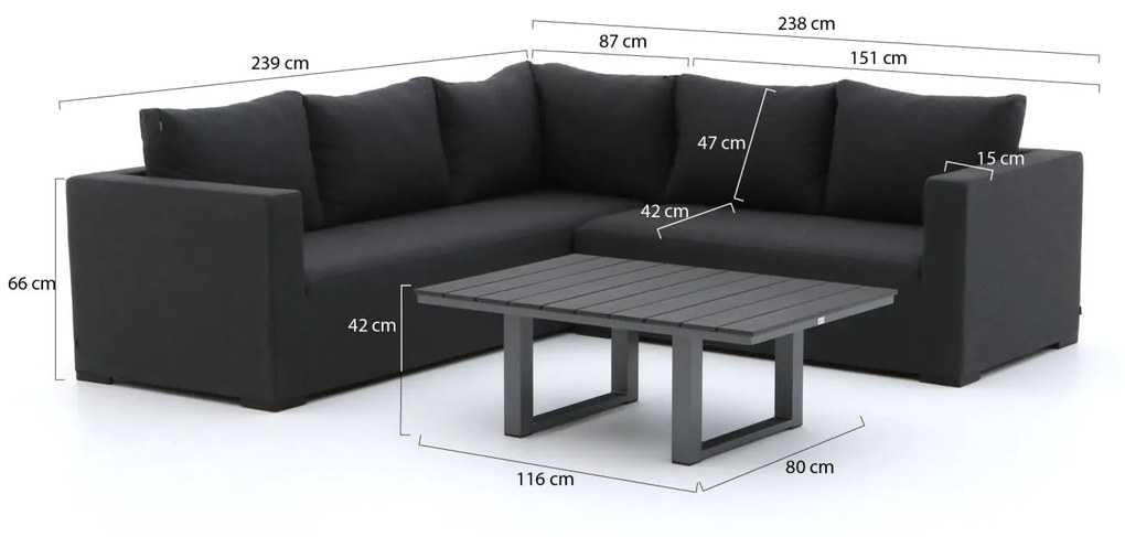Hartman Oliver/Bolano hoek loungeset 3-delig links