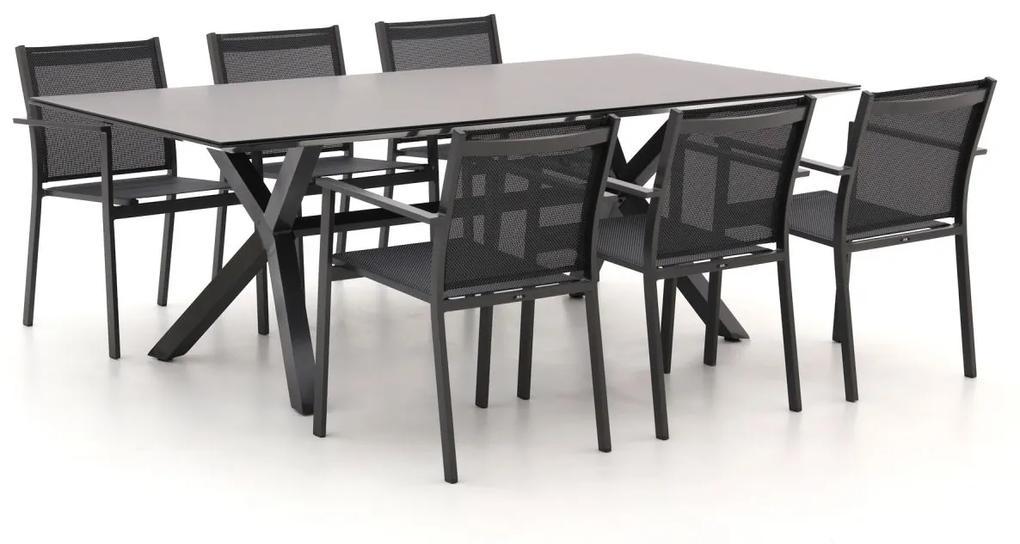 R&S Design Roni/Moresco 220cm dining tuinset 7-delig stapelbaar